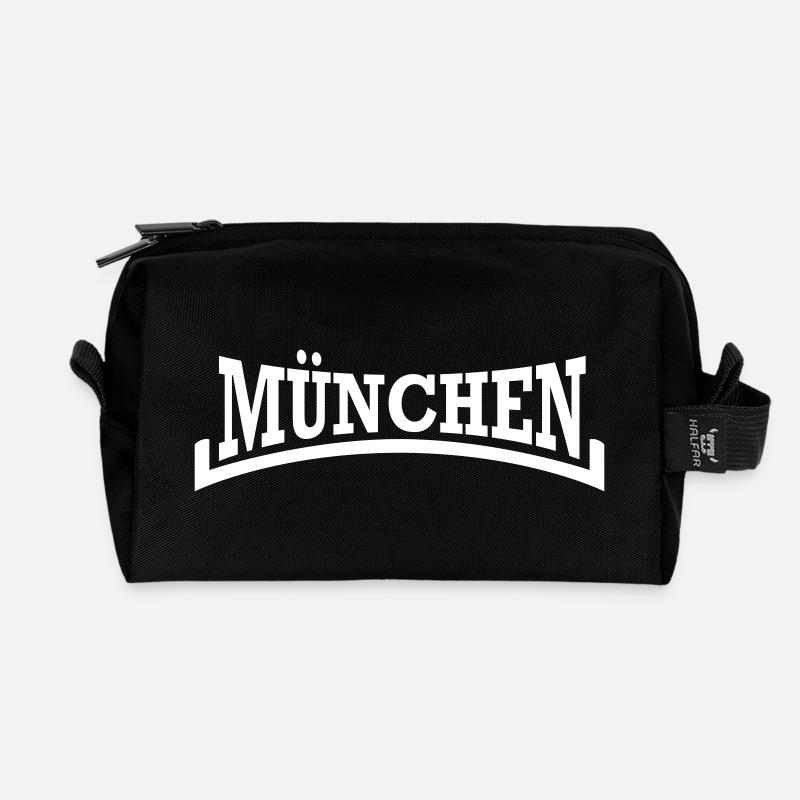 Munich Style - Recycled Toiletry Zip Bag - black