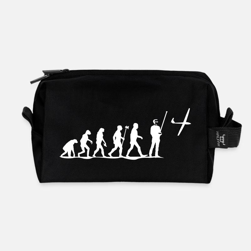 evolution modellfliegen - Recycelte Kulturtasche - Schwarz
