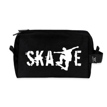 Skate - Recycled Toiletry Zip Bag - black - Front