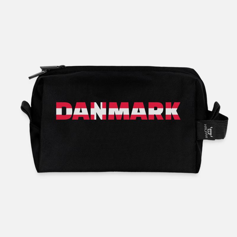 Dänemark - Recycelte Kulturtasche - Schwarz