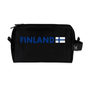 Finland - Recycled Toiletry Zip Bag - black - Front