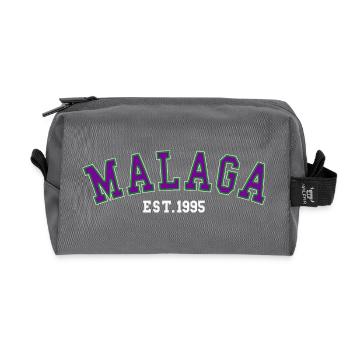 Malaga Est. 1995 - Trousse de toilette en tissu recyclé - anthracite - Devant