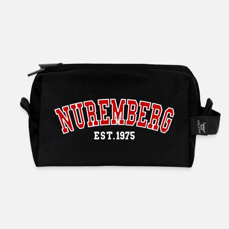 Nuremberg Est. 1975 - Recycled Toiletry Zip Bag - black