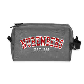 Nuremberg Est. 1986 - Recycled Toiletry Zip Bag - anthracite - Front