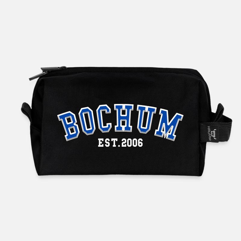 Bochum Est. 2006 - Recycled Toiletry Zip Bag - black