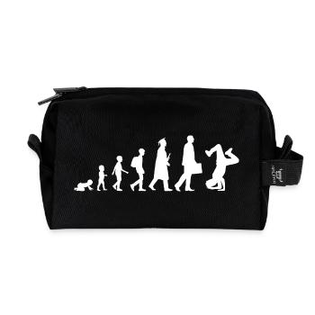 Évolution du breakdance - Trousse de toilette en tissu recyclé - noir - Devant