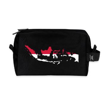 Indonesia - Recycled Toiletry Zip Bag - black - Front