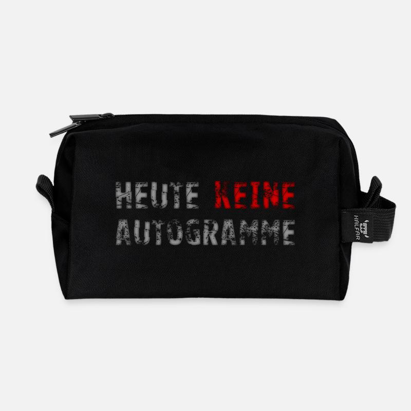 heute keine autogramme - Recycelte Kulturtasche - Schwarz