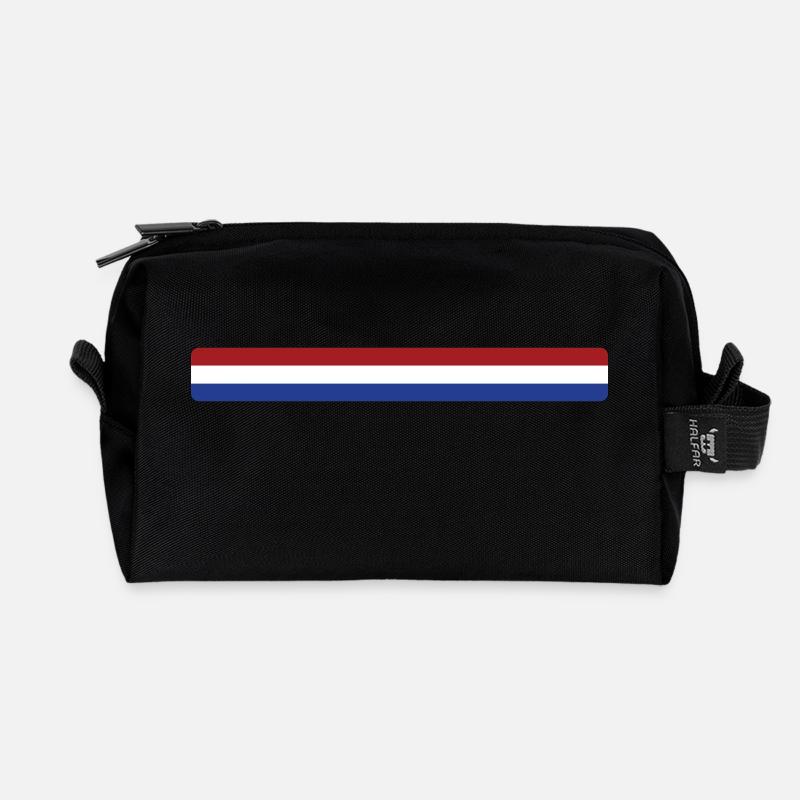 die Niederlande - Recycelte Kulturtasche - Schwarz