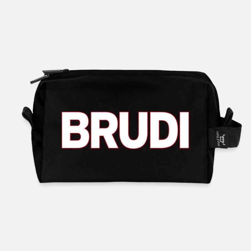 Brudi - Recycelte Kulturtasche - Schwarz