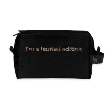 I'm a limited edition - Recycled Toiletry Zip Bag - black - Front