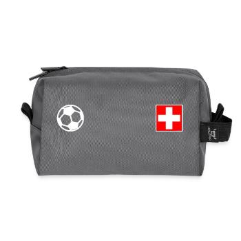 Schweiz - Recycelte Kulturtasche - Anthrazit - Vorne