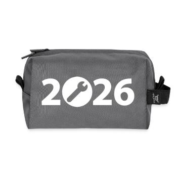 Bauherr 2026, Renovierung 2026, Handwerker 2026 - Recycelte Kulturtasche - Anthrazit - Vorne