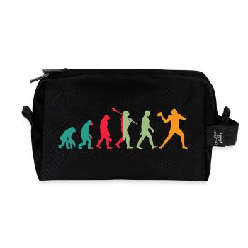 American Football - Recycelte Kulturtasche - Schwarz - Vorne