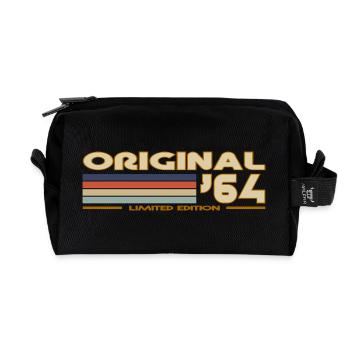 1964 - Recycelte Kulturtasche - Schwarz - Vorne