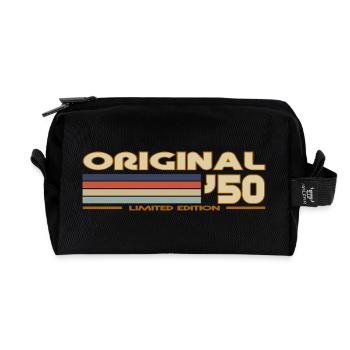 1950 - Recycelte Kulturtasche - Schwarz - Vorne