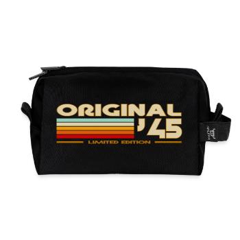 1945 - Recycelte Kulturtasche - Schwarz - Vorne