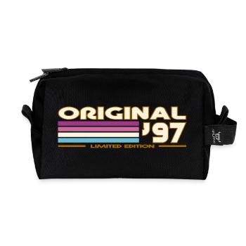 1997 - Recycled Toiletry Zip Bag - black - Front