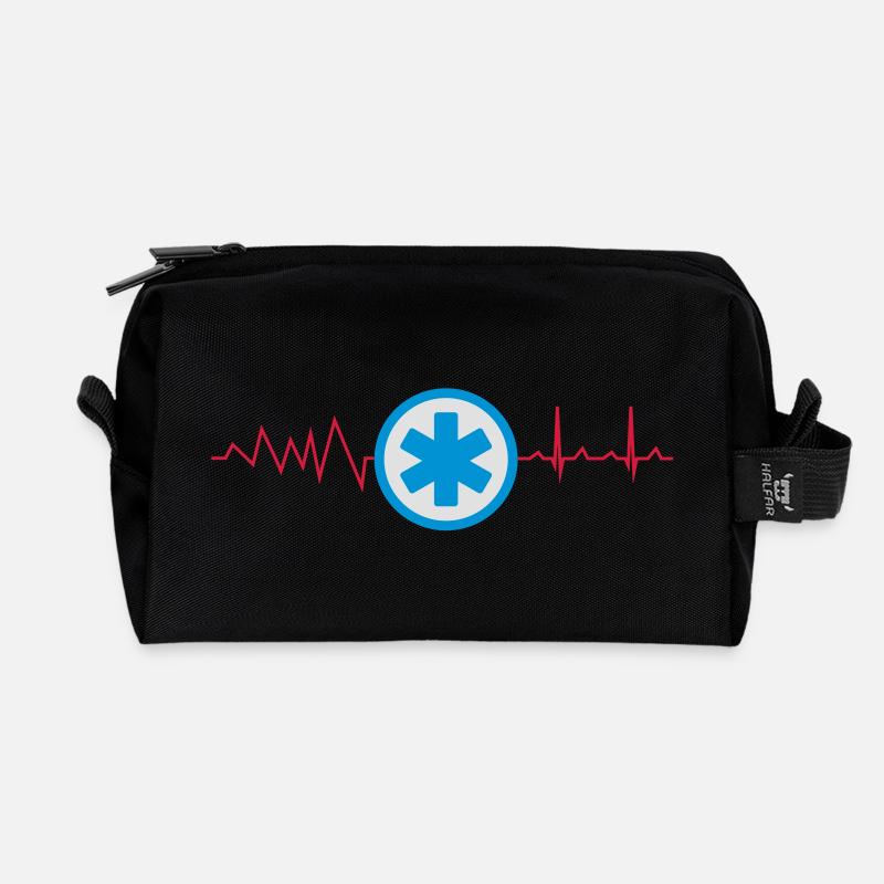 Rettungsdienst Uniform Symbol - Recycelte Kulturtasche - Schwarz