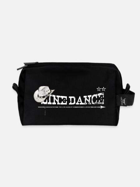 linedance - Recycelte Kulturtasche - Schwarz