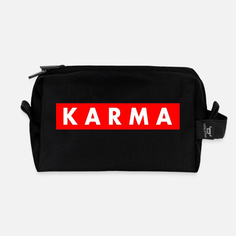 Karma - Recycelte Kulturtasche - Schwarz