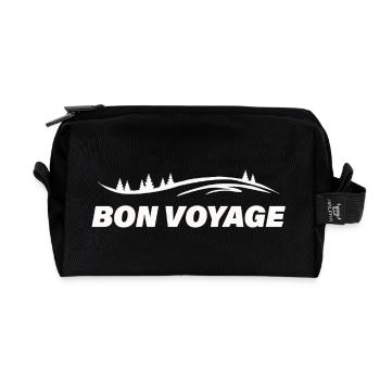 BON VOYAGE - Trousse de toilette en tissu recyclé - noir - Devant