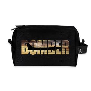 Bomber Tu-95 - Recycelte Kulturtasche - Schwarz - Vorne