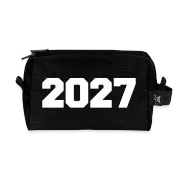 2027 - Recycled Toiletry Zip Bag - black - Front