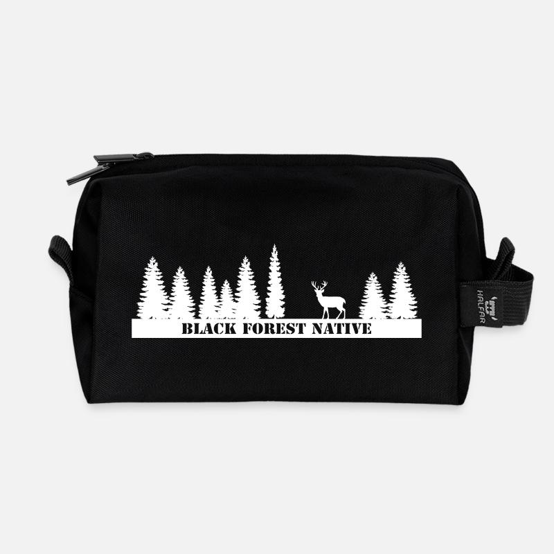 Black Forest Native - Recycled Toiletry Zip Bag - black