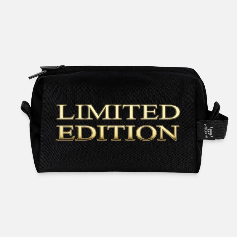 Limited Edition - Recycelte Kulturtasche - Schwarz