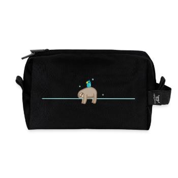 Sleep (part 2) - Recycled Toiletry Zip Bag - black - Front