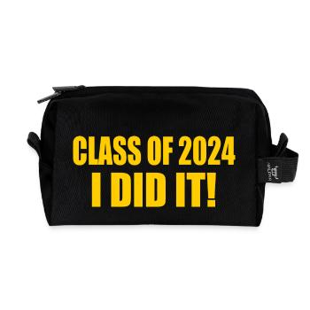 Class of 2024 - Recycled Toiletry Zip Bag - black - Front