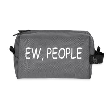 ew people - Recycelte Kulturtasche - Anthrazit - Vorne