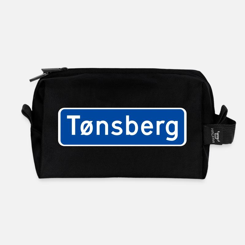 Tonsberg - Recycelte Kulturtasche - Schwarz