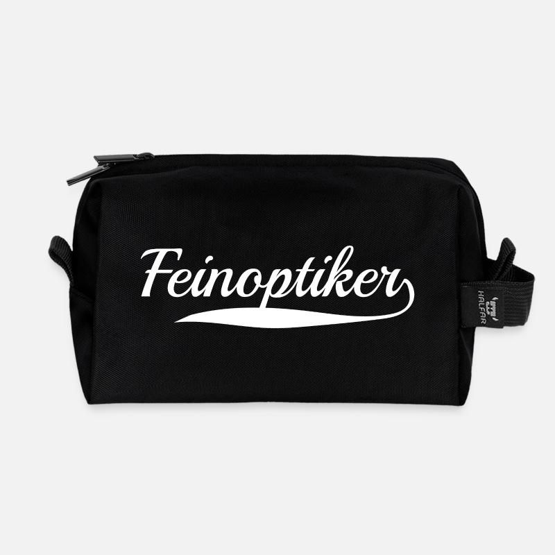 Feinoptiker Beruf - Recycelte Kulturtasche - Schwarz