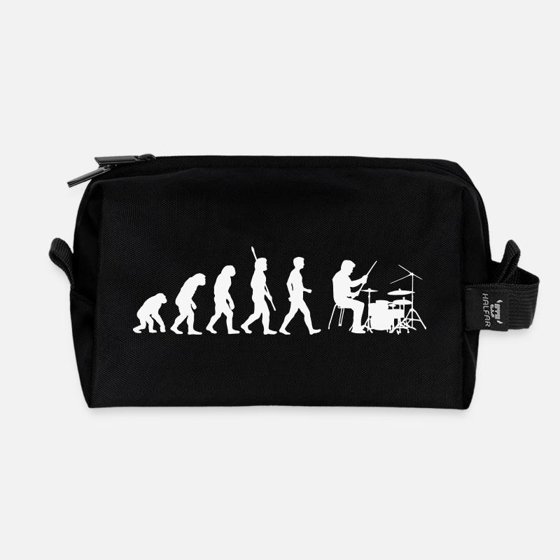 Evolution der Batterie - Recycelte Kulturtasche - Schwarz