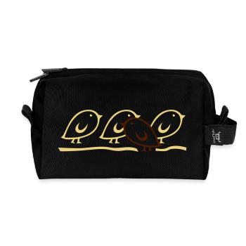TWEETLERCOOLS - Against the Current - Recycled Toiletry Zip Bag - black - Front