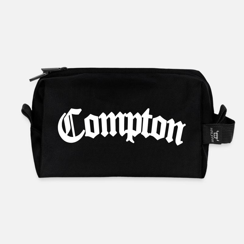 Compton - Trousse de toilette en tissu recyclé - noir