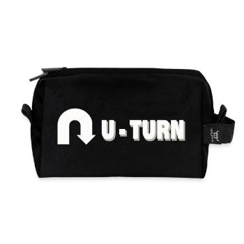 U-TURN - Recycled Toiletry Zip Bag - black - Front