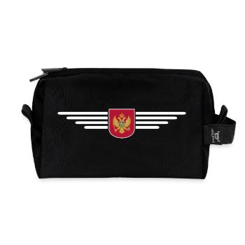 Montenegro Design – Experience the Balkans - Recycled Toiletry Zip Bag - black - Front
