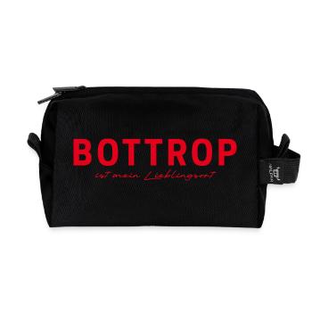 Bottrop T-Shirt – Perfect for real fans - Recycled Toiletry Zip Bag - black - Front