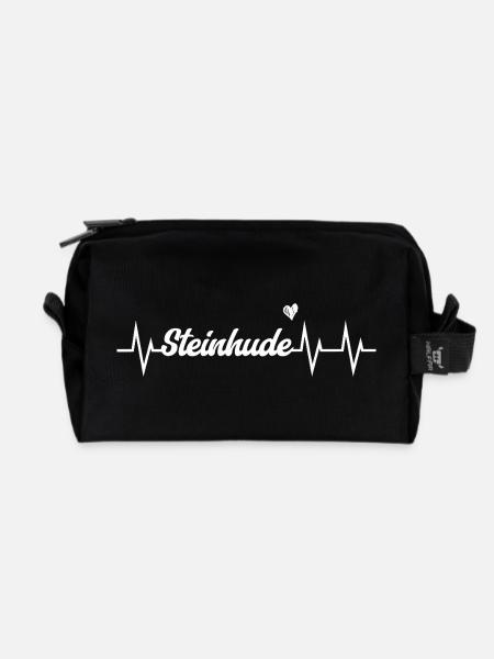 Heartbeat Steinhude - Recycelte Kulturtasche - Schwarz