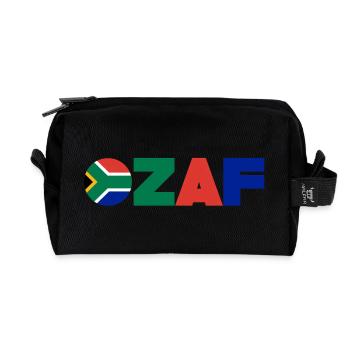 Südafrika - Recycelte Kulturtasche - Schwarz - Vorne