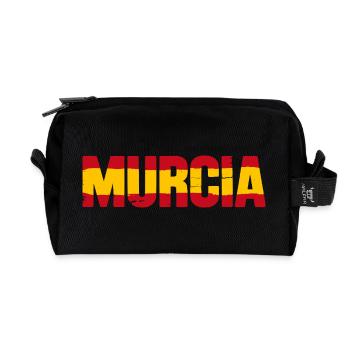 Murcia Flagge Spanien - Recycelte Kulturtasche - Schwarz - Vorne