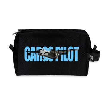 Cargo pilot C-2A - Recycelte Kulturtasche - Schwarz - Vorne