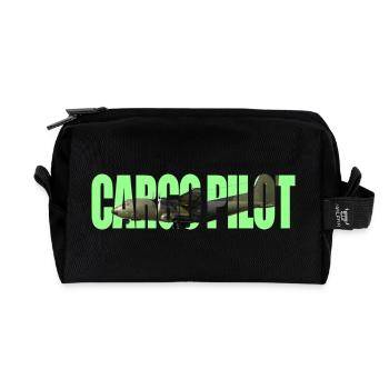 Cargo pilot C-160 - Recycelte Kulturtasche - Schwarz - Vorne