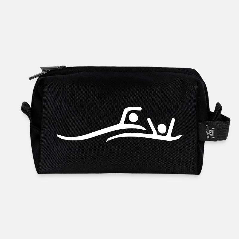 Lifeguard Icon - Recycelte Kulturtasche - Schwarz