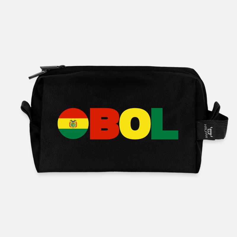 Bolivia - Recycled Toiletry Zip Bag - black