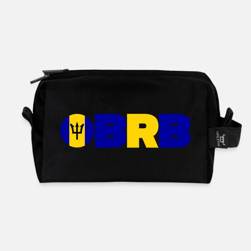 Barbados - Recycled Toiletry Zip Bag - black