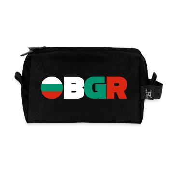 Bulgarien - Recycelte Kulturtasche - Schwarz - Vorne